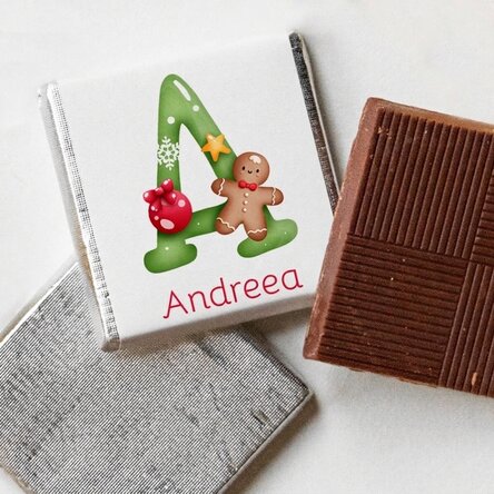 Gepersonaliseerde mini-chocolade met naam - Kerstmis