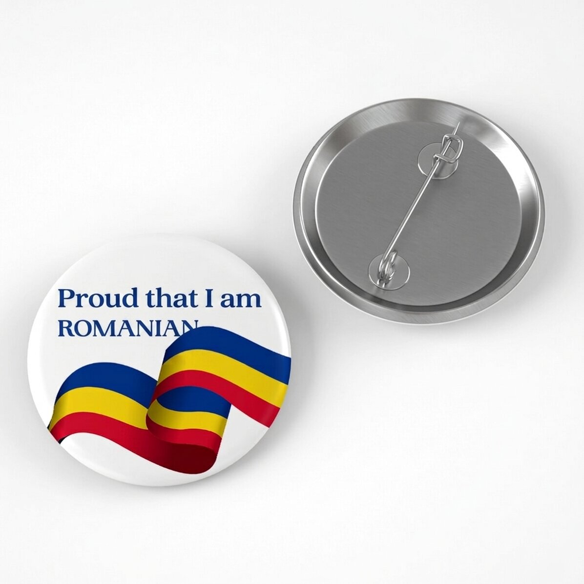 Gepersonaliseerde button met tekst - Trots dat ik Roemeen ben