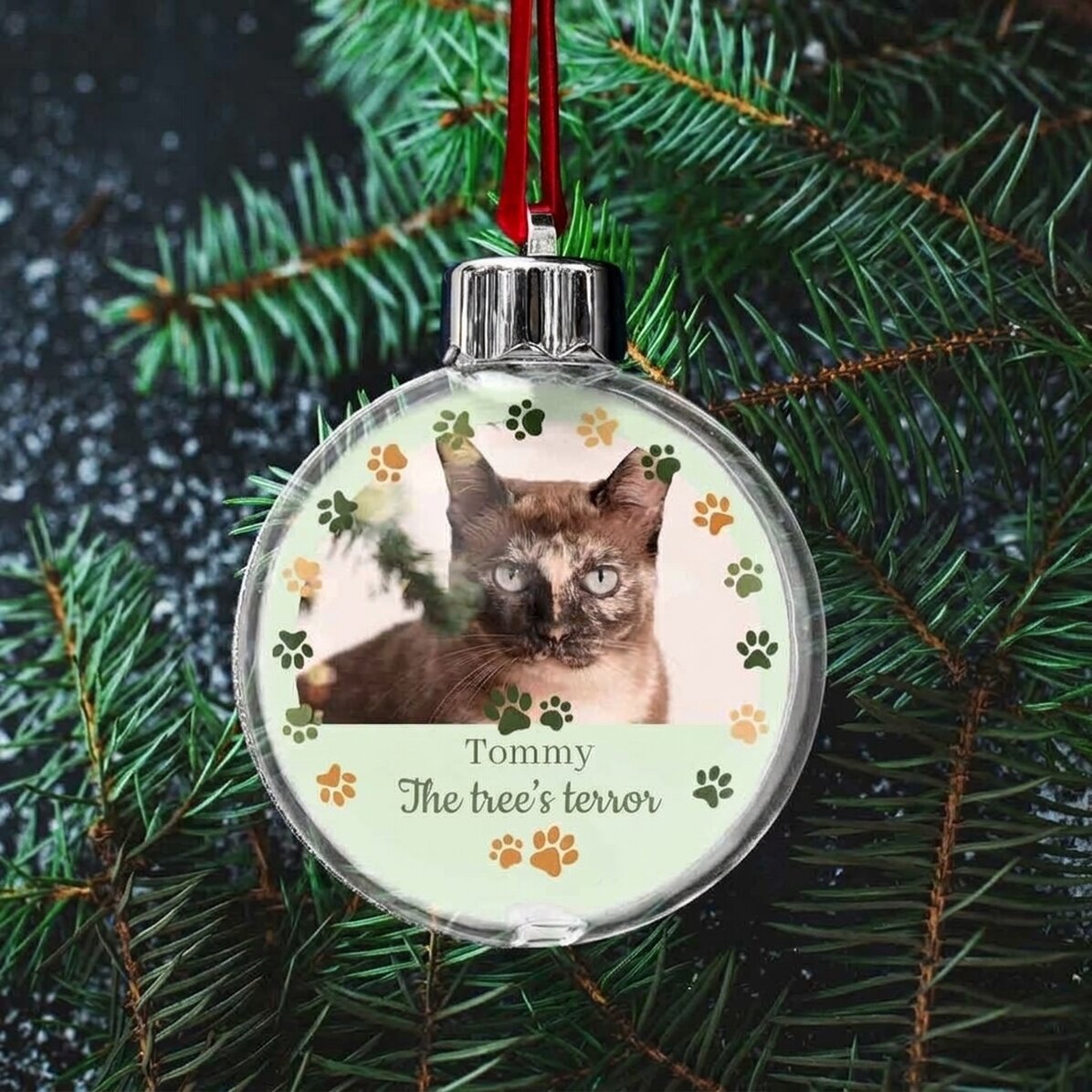 Boule personnalisée avec un message et une photo - Animalut