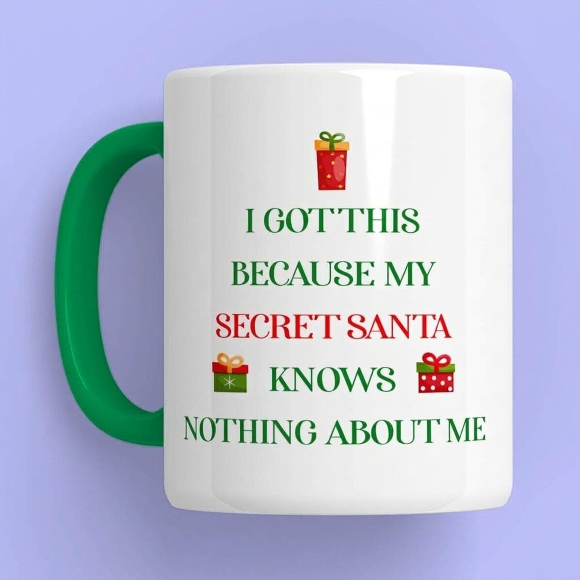 Tasse personnalisée avec un texte - Secret Santa