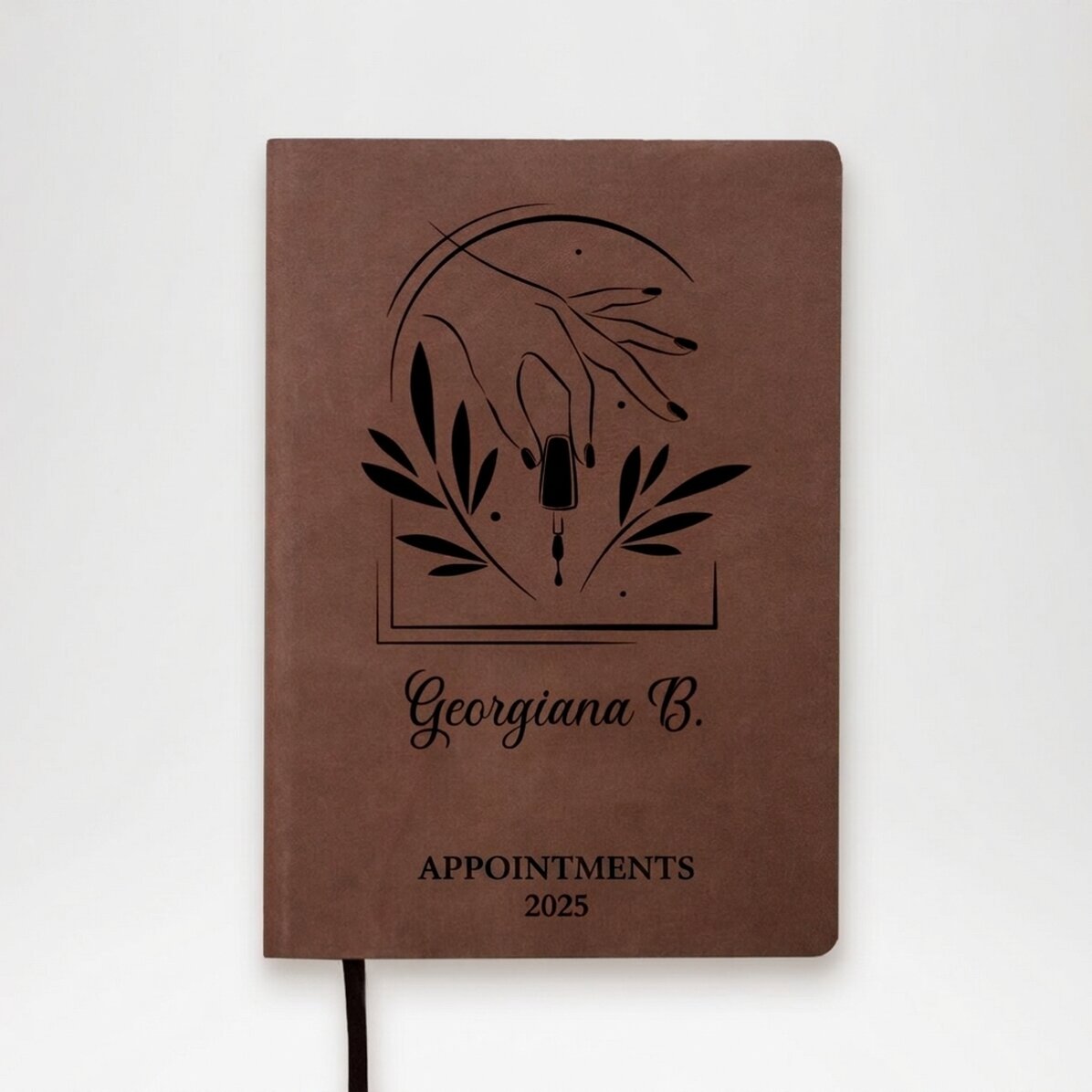 Gepersonaliseerde leren agenda met tekst - Nagelstyliste