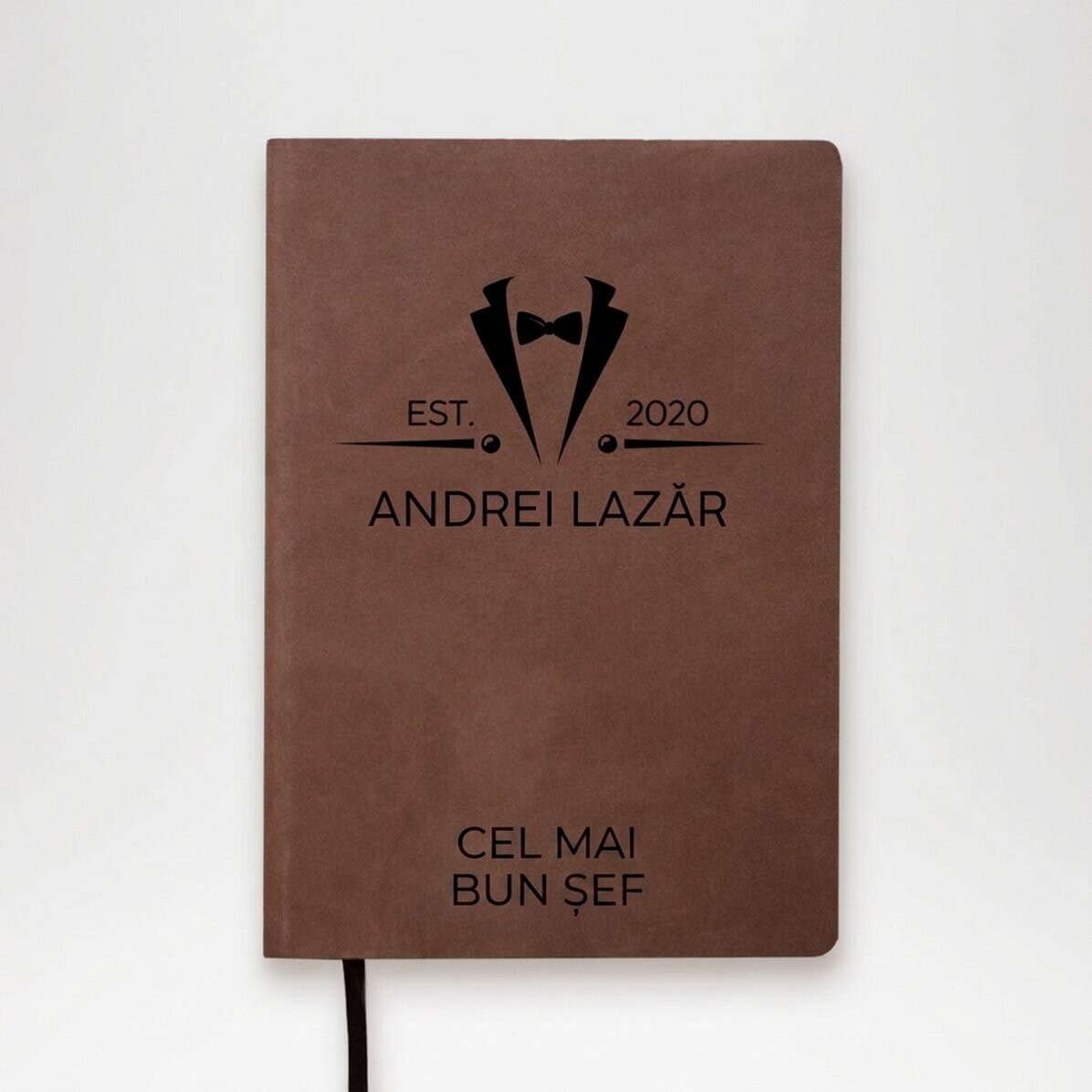 Agenda en cuir personnalisé avec inscription - Élégant