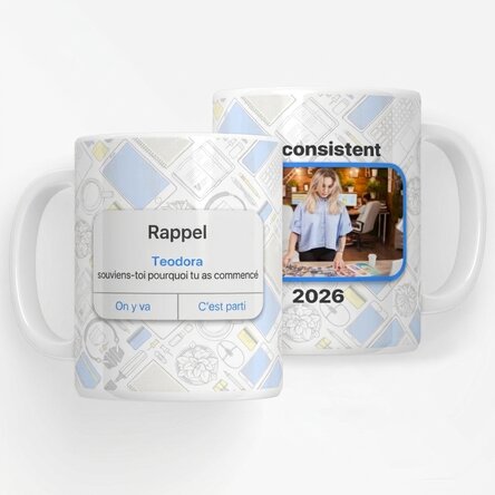 Tasse personnalisée avec photo et texte - Reminder