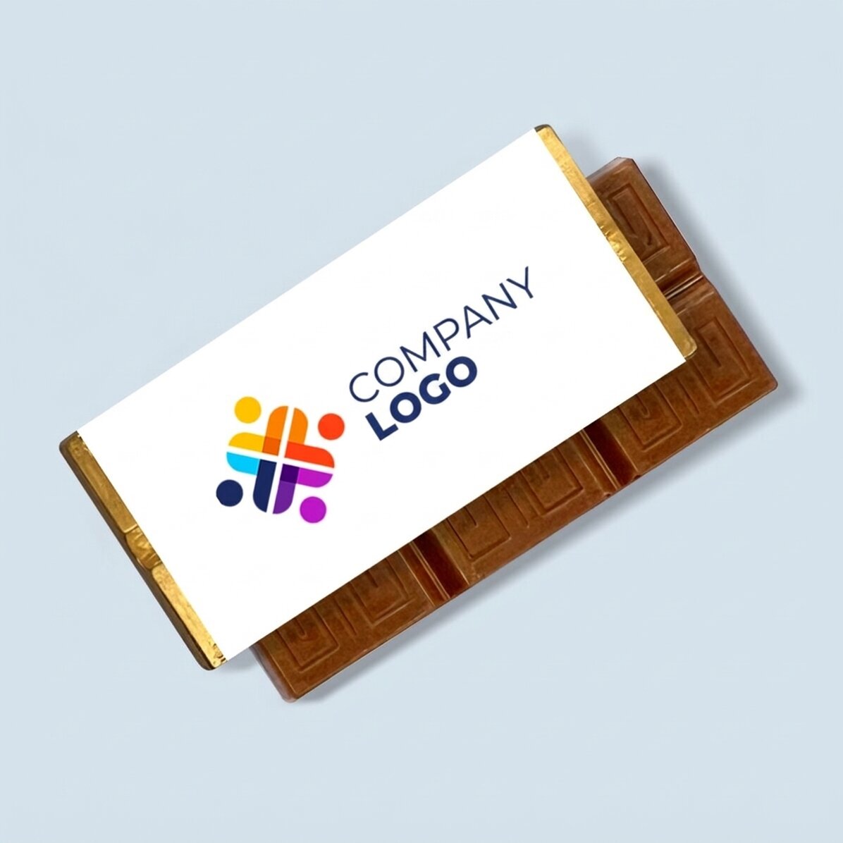 Mini-tablette de chocolat personnalisée avec un logo