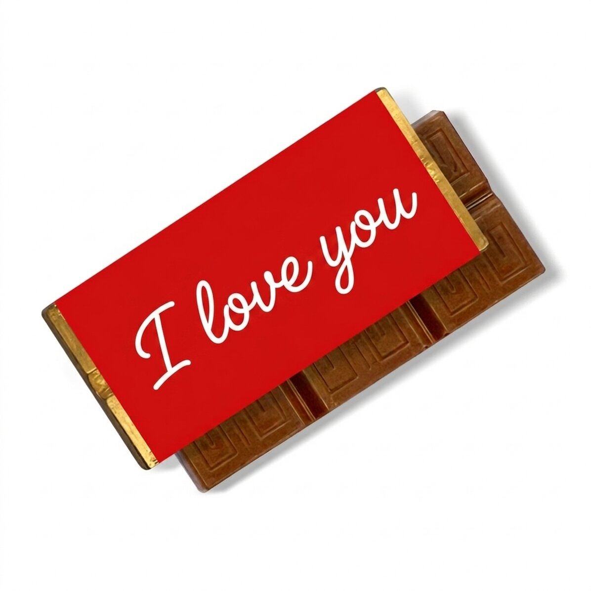 Mini-tablette de chocolat personnalisée avec un message