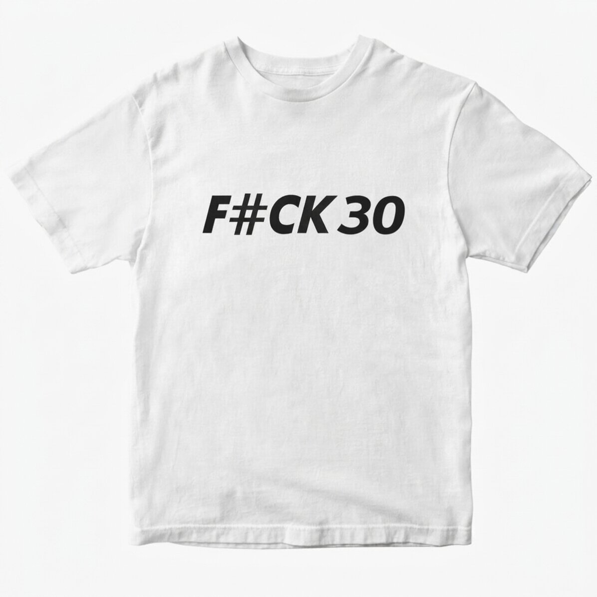 Katoenen T-shirt met gepersonaliseerde tekst - F#CK