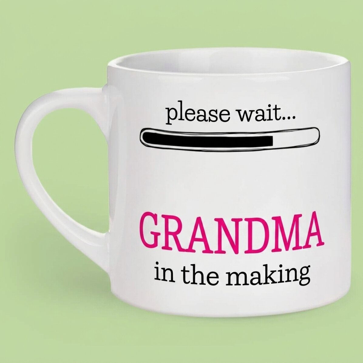 Gepersonaliseerde espressokop met tekst - Oma in wording
