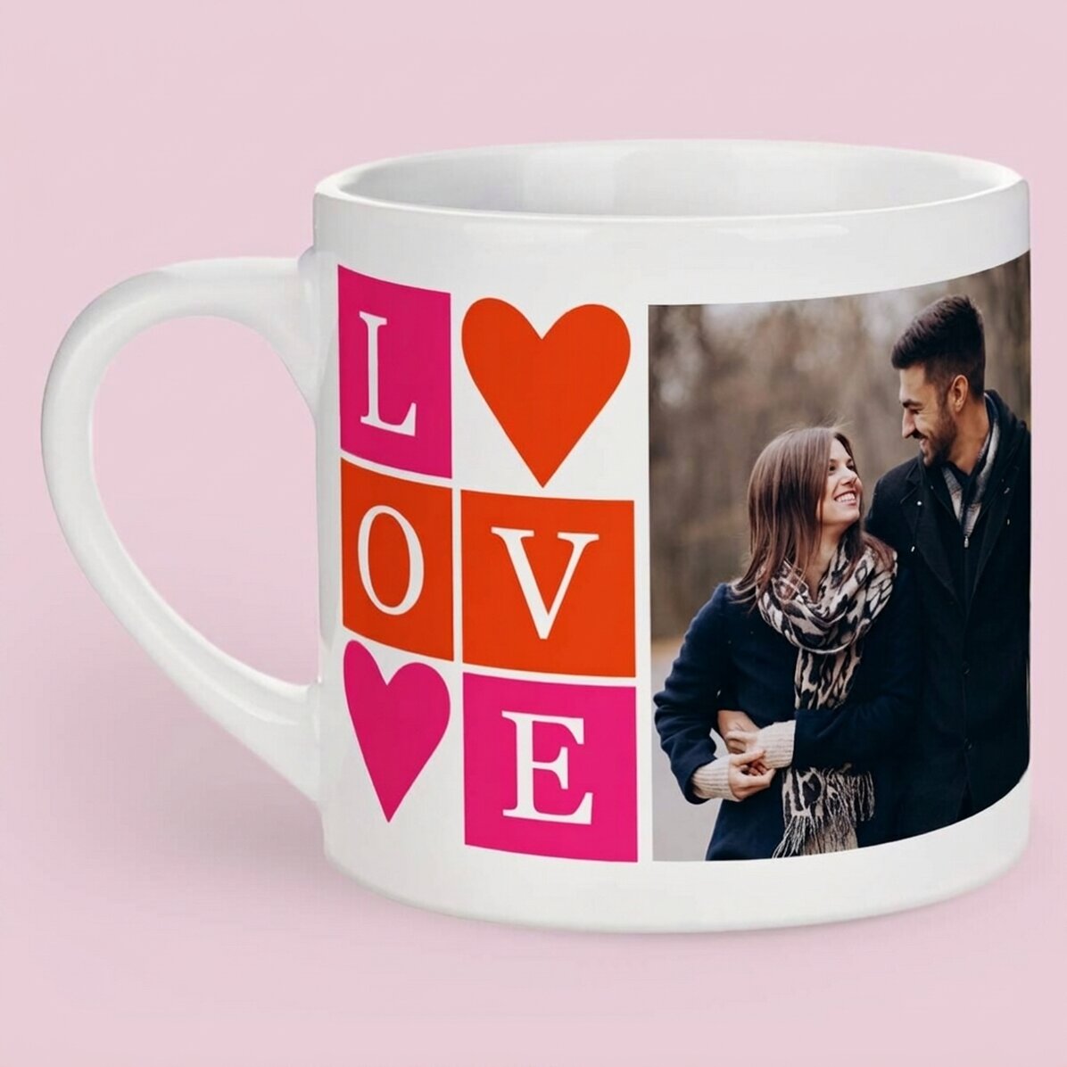 Gepersonaliseerd espressokopje met 2 foto