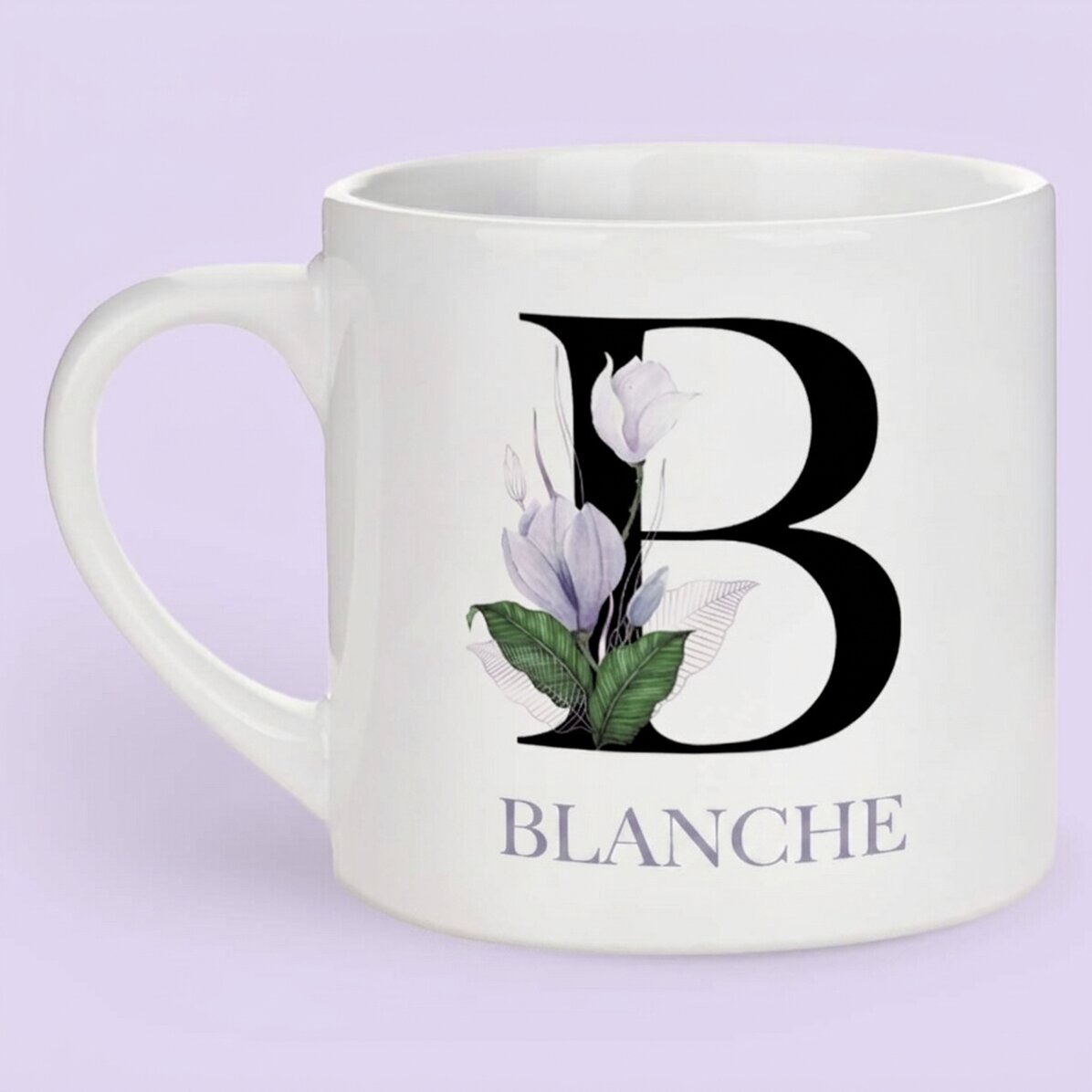 Gepersonaliseerd espressokopje met initiaal en naam