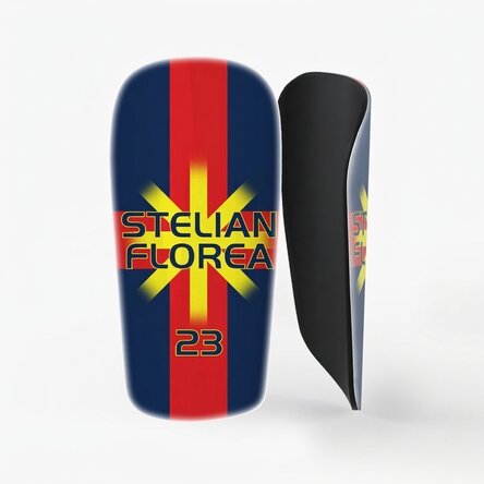 Maillots de football personnalisés avec un texte - Rouge et bleu