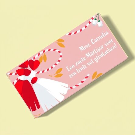 Chocolade met een persoonlijk bericht – Een zoet martisor-cadeautje