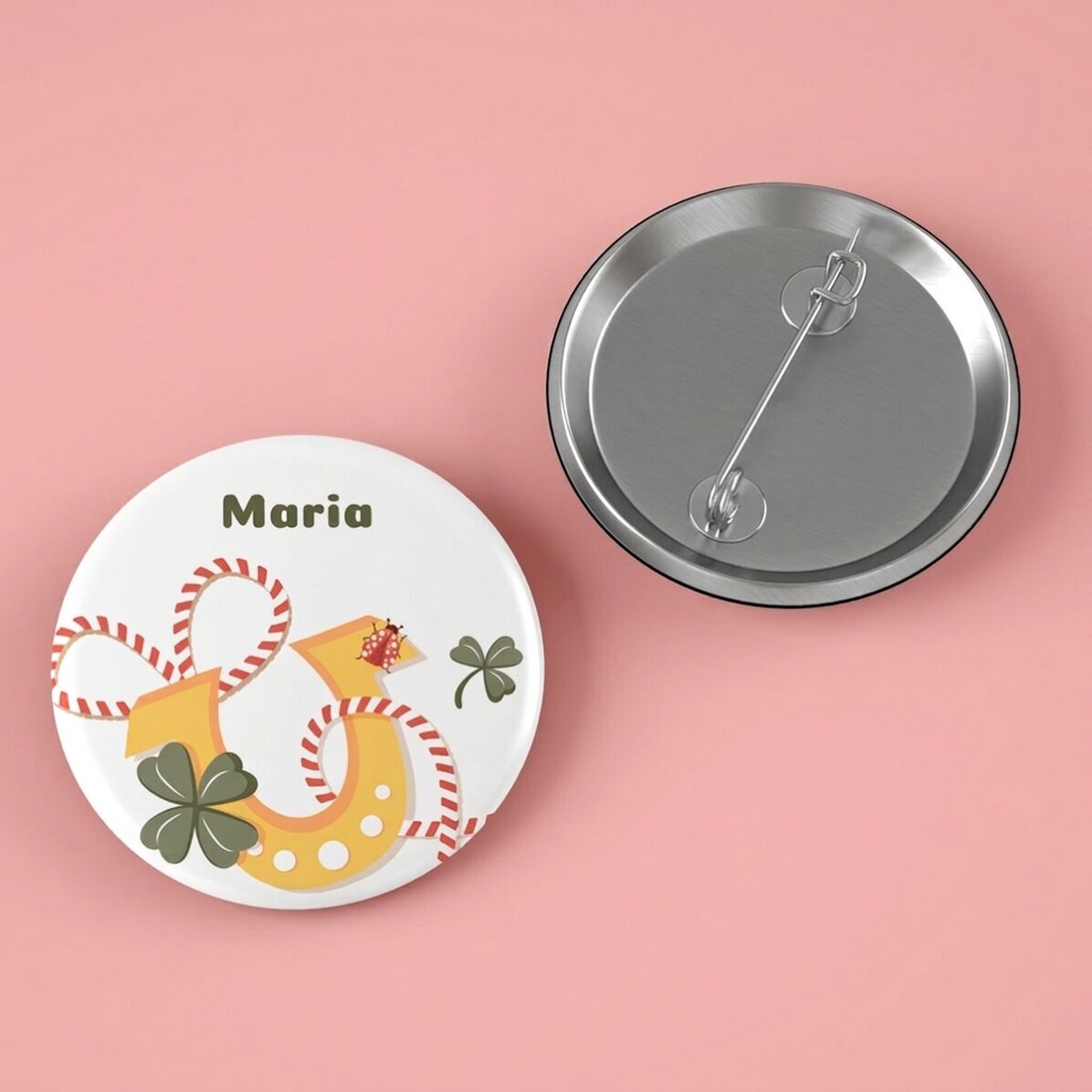 Gepersonaliseerde button met tekst
