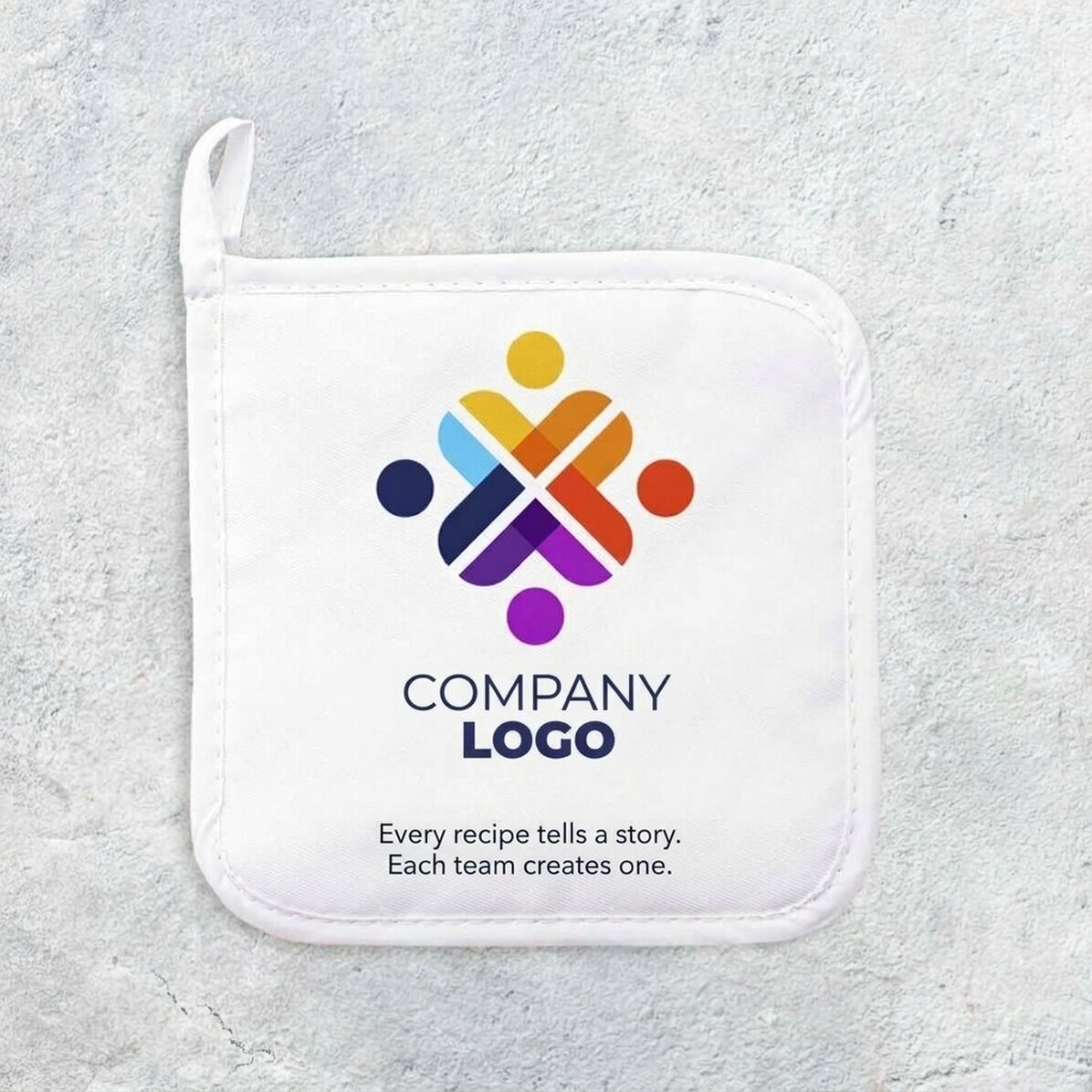Support pour casserole chaude personnalisé avec logo et texte