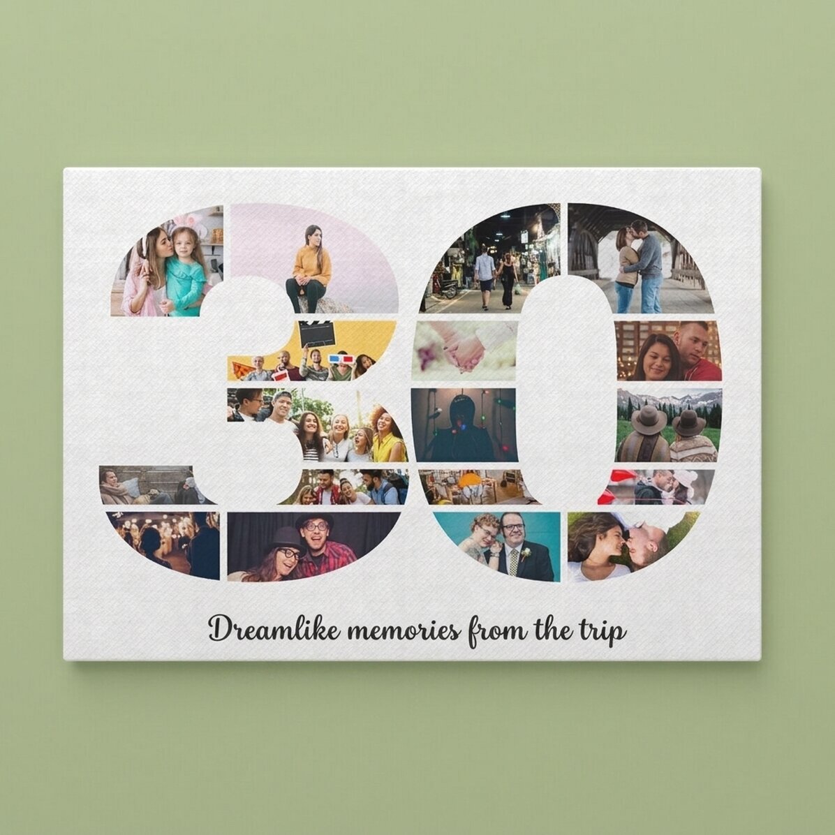 Gepersonaliseerd canvasdoek in liggend formaat met foto