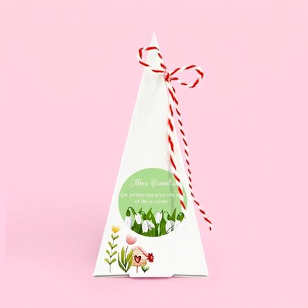 Kit de plantation de fleurs personnalisé avec inscription - Perce-neige