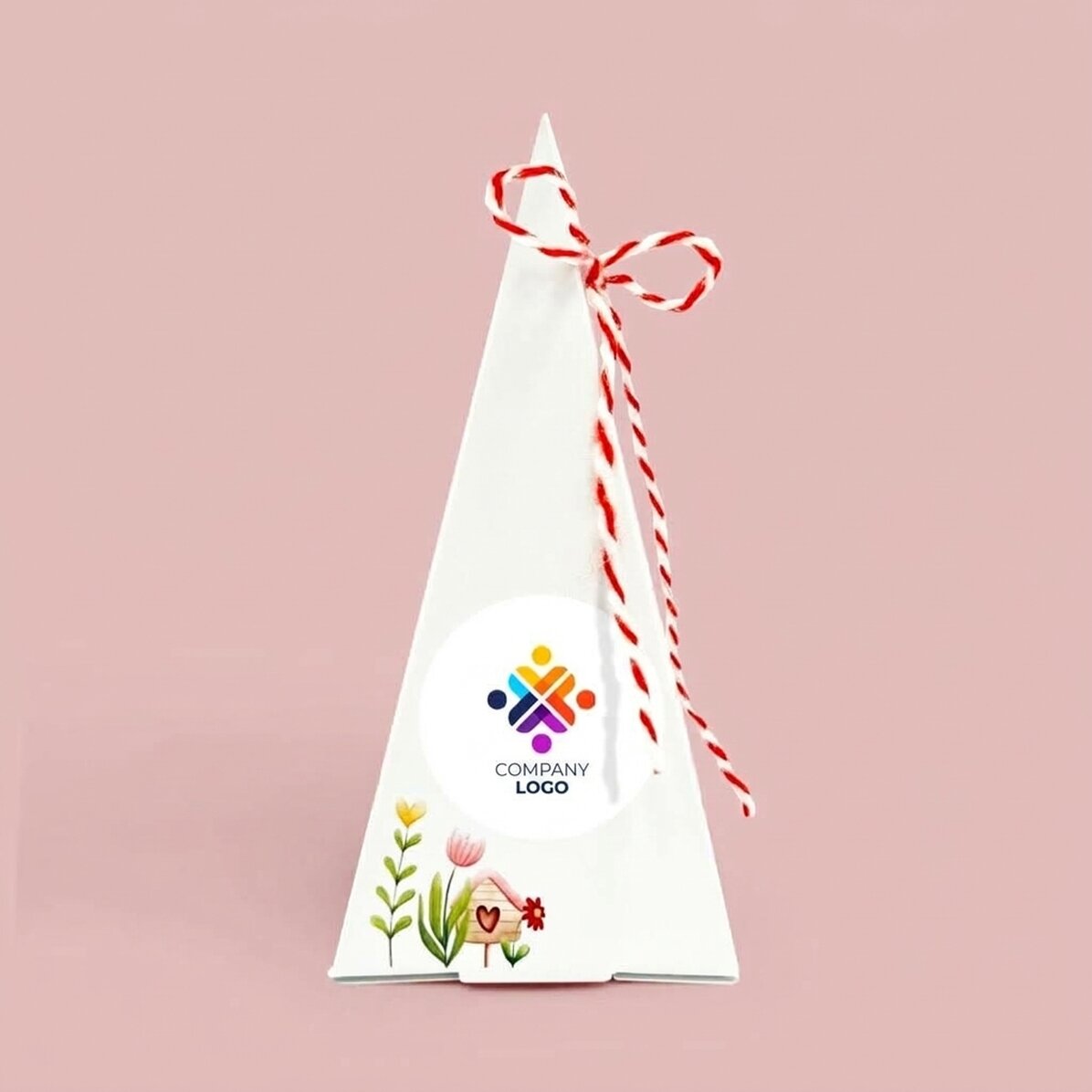 Plantset voor bloemen, gepersonaliseerd met logo