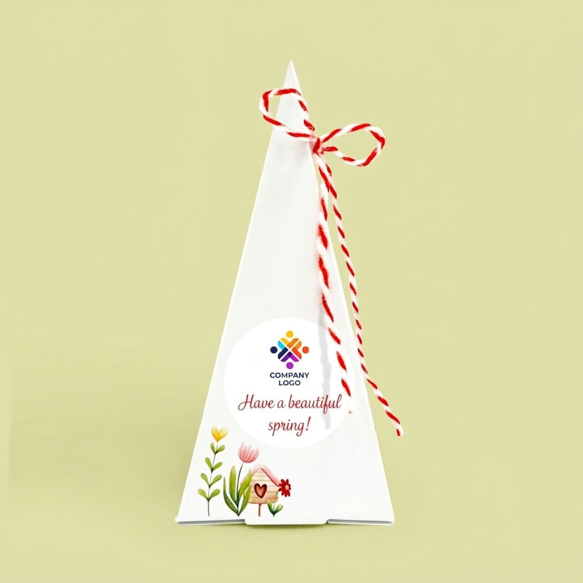 Kit de plantation de fleurs personnalisé avec logo et message
