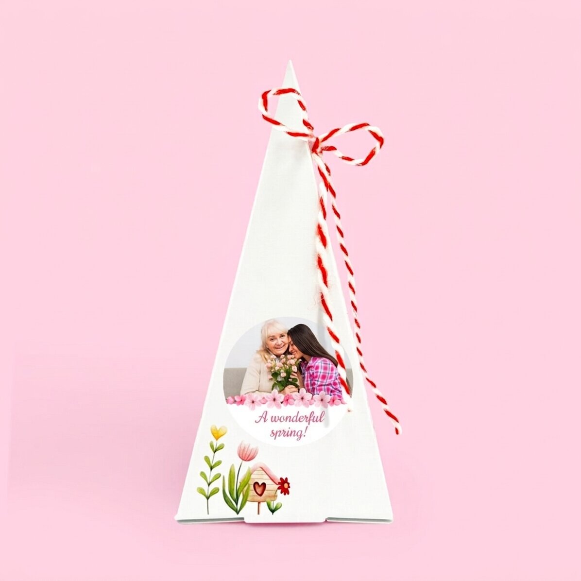 Kit de plantation de fleurs personnalisé avec photo et texte - Fleurs