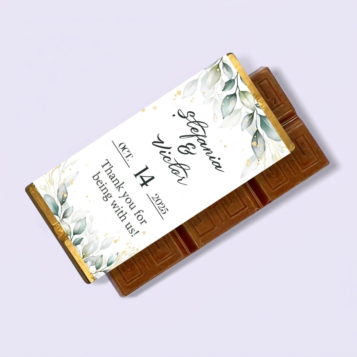 Gepersonaliseerde mini-chocoladetablet met boodschap - Bijzondere momenten