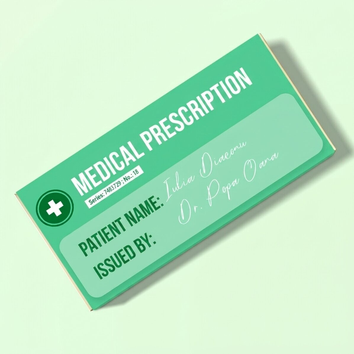 Chocolat personnalisé avec un message - Ordonnance médicale