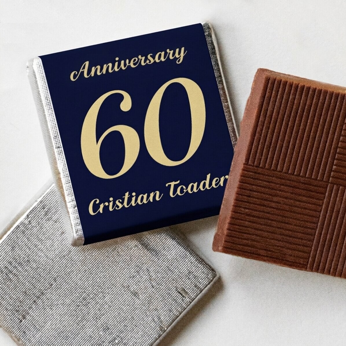 Gepersonaliseerde mini-chocolade met tekst - Verjaardag