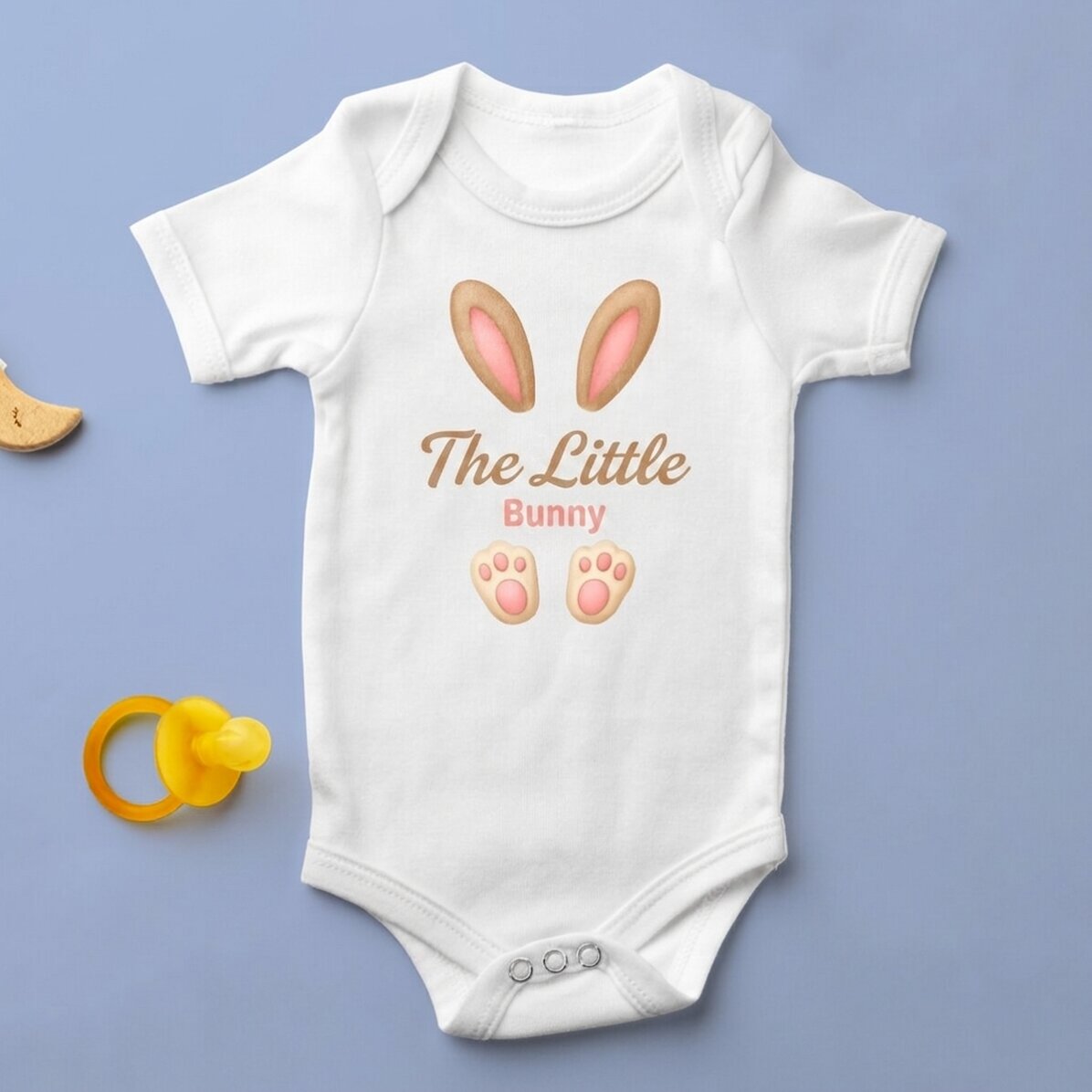 Body pour bébé personnalisé avec un texte - Oreilles de lapin