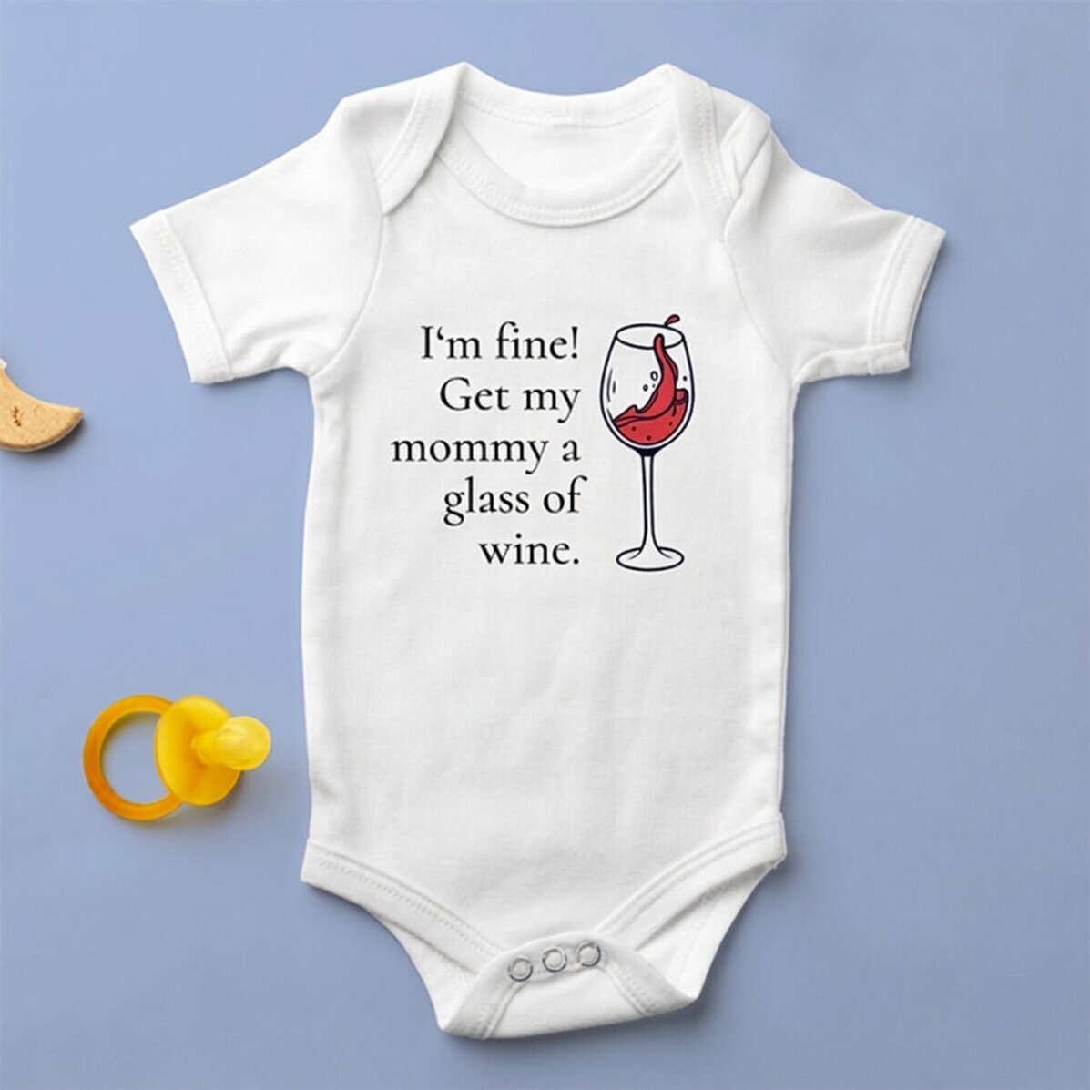 Gepersonaliseerd kinderbody met tekst - Wine