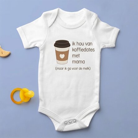Gepersonaliseerd rompertje voor kinderen - Coffee
