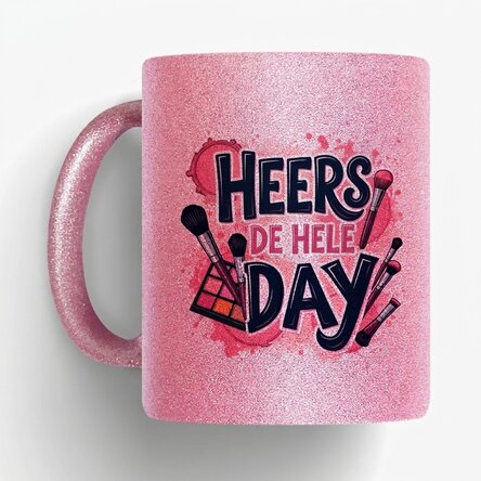 Gepersonaliseerde glitterbeker met tekst - Slay