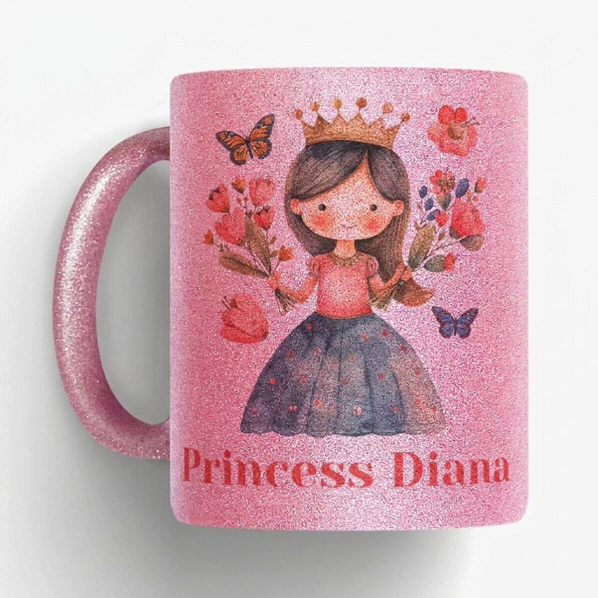 Gepersonaliseerde mok met tekst - Lovely princess