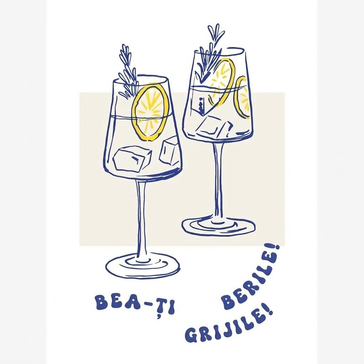 Affiche « Drink away »