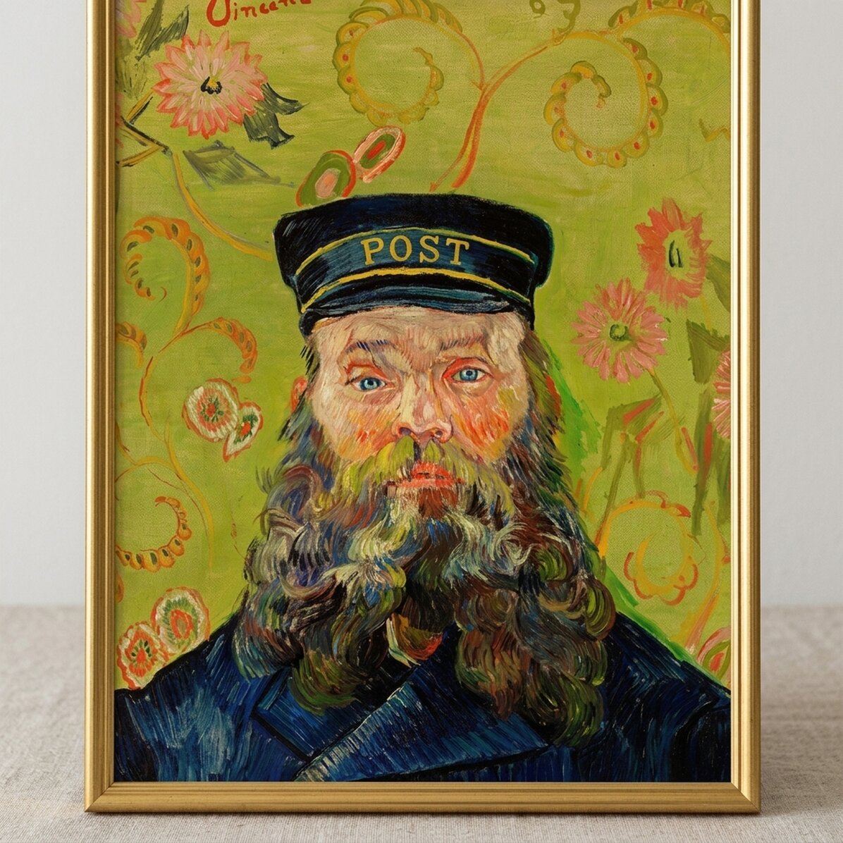 Poster Vincent van Gogh, De postbode Joseph Roulin 1889