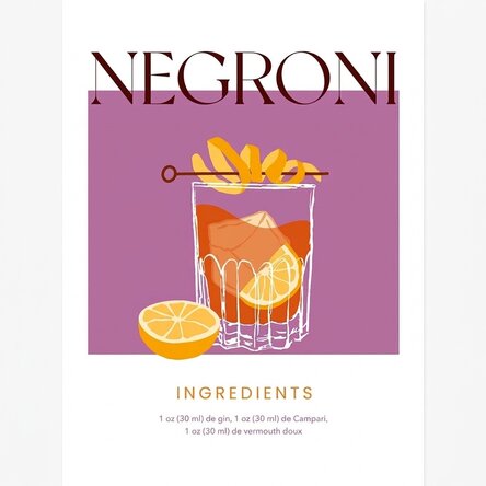 Affiche Negroni