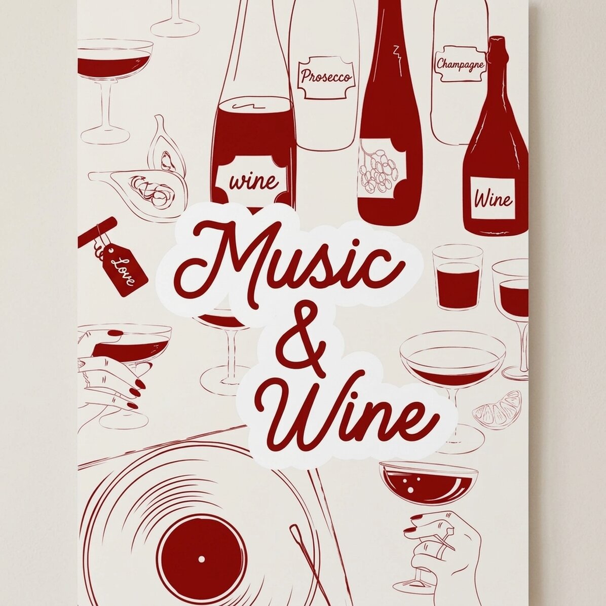 Affiche « Musique et vin »