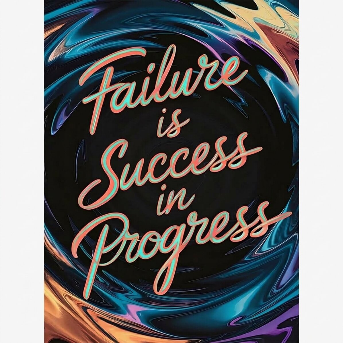 Poster: ‘Failure is success in progress’