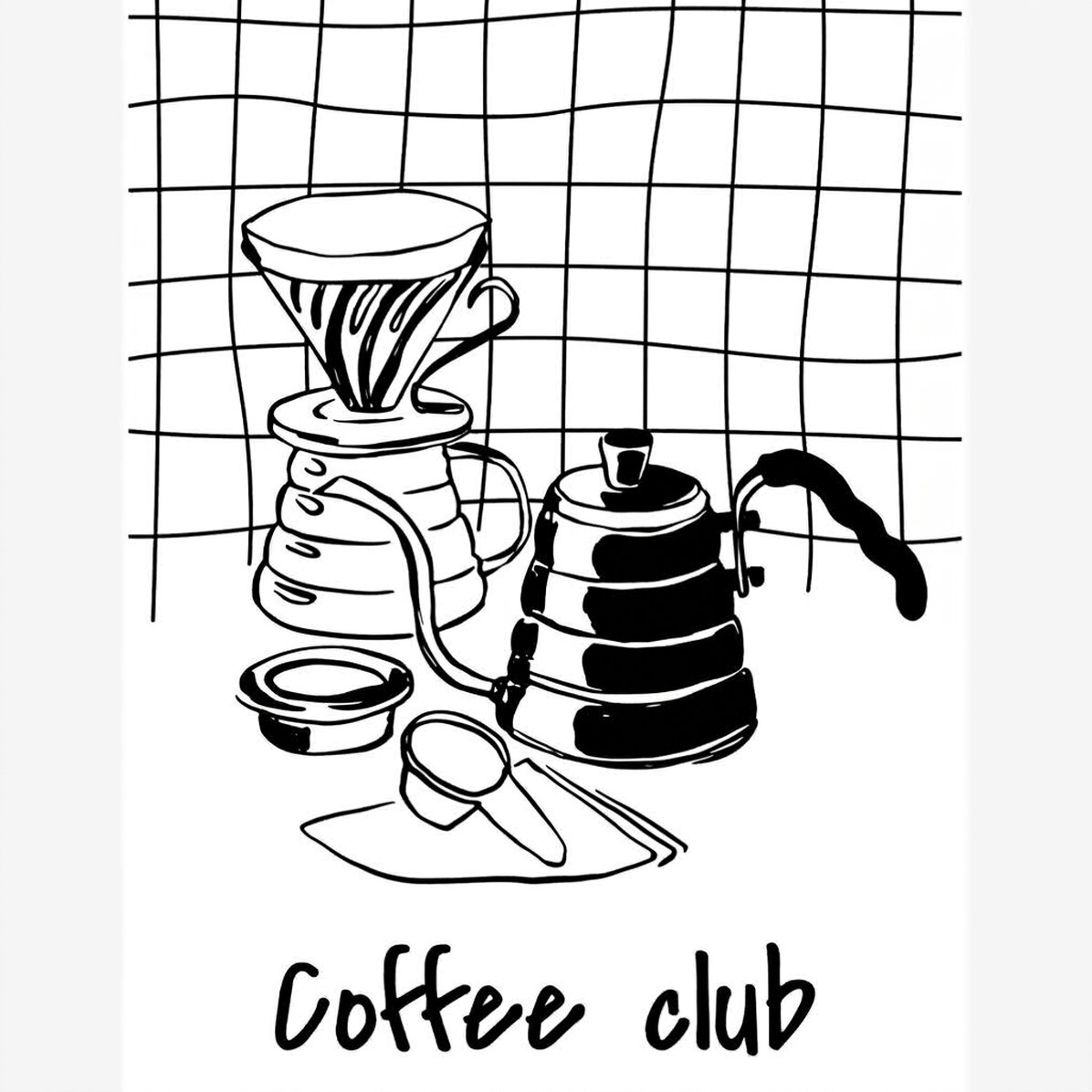 Affiche Coffee Club
