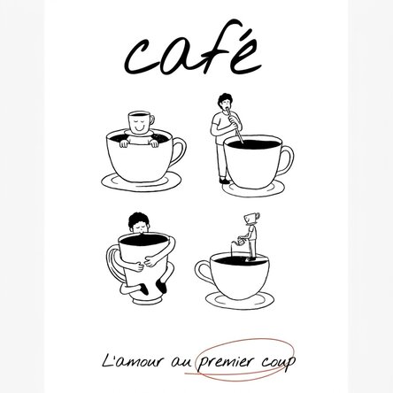 Affiche « Coffee love »