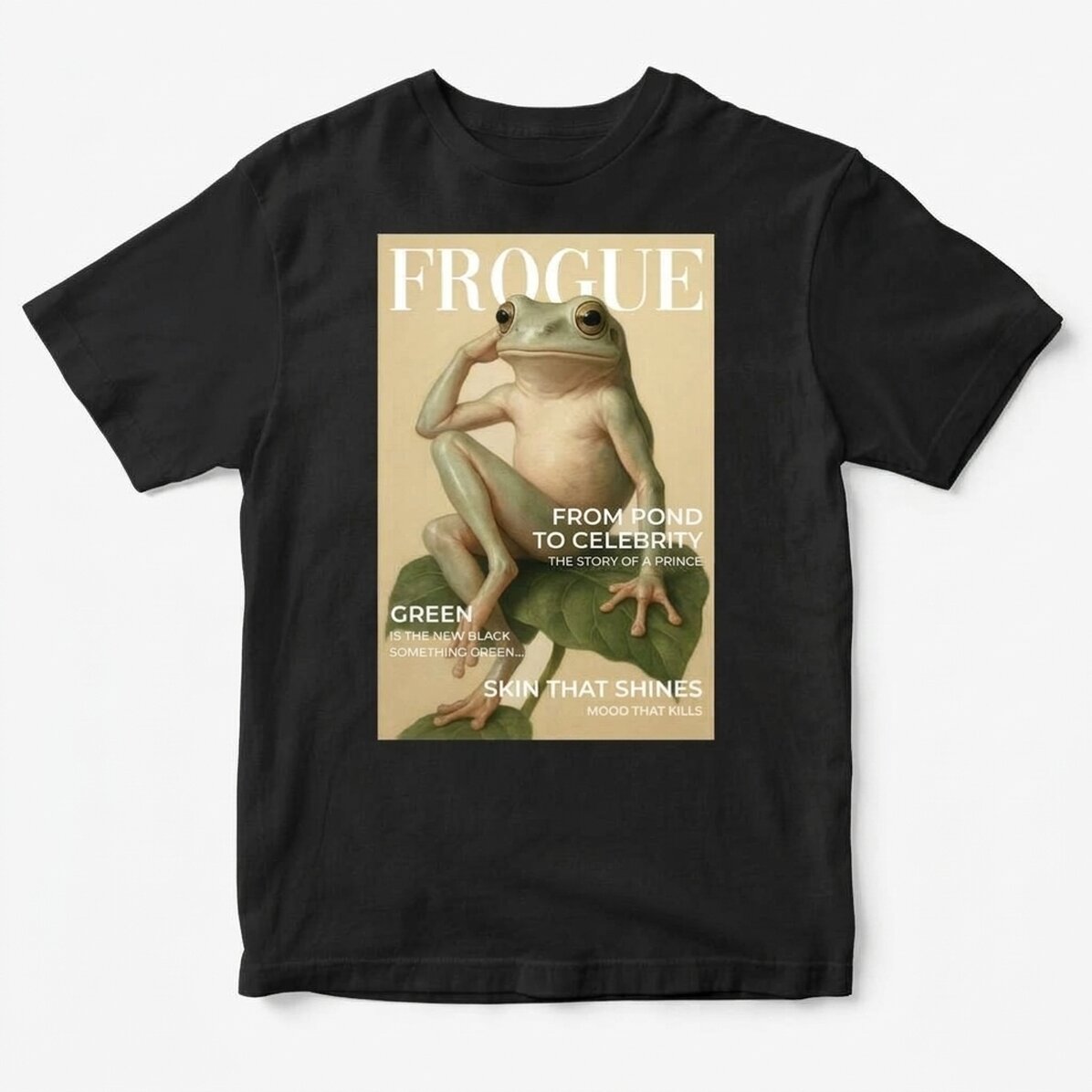 Katoenen T-shirt met gepersonaliseerde tekst - Frogue