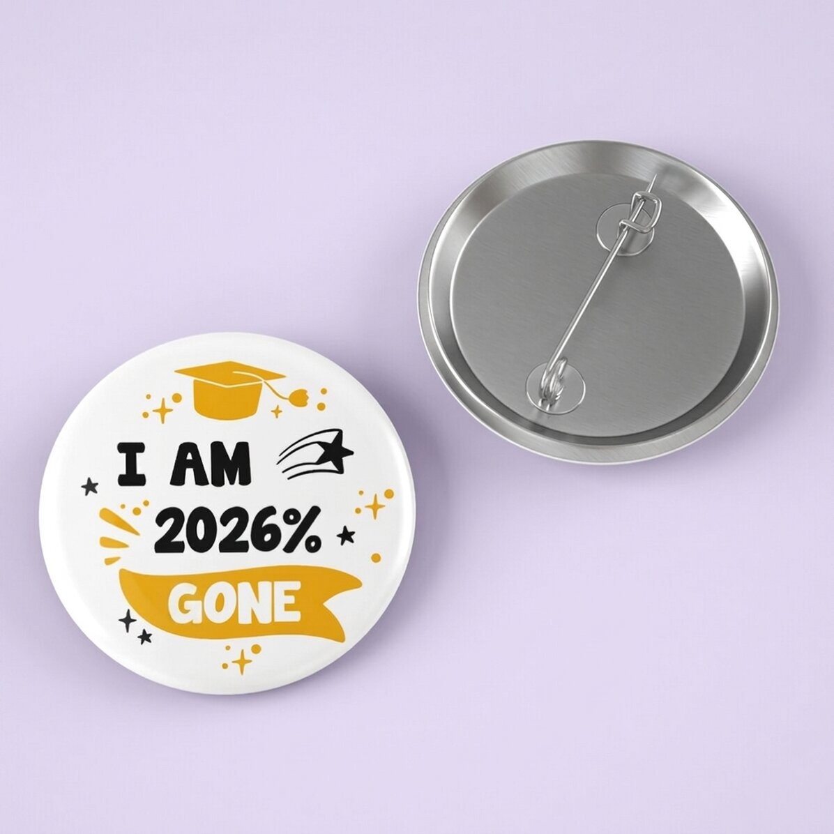 Gepersonaliseerde button met tekst - I