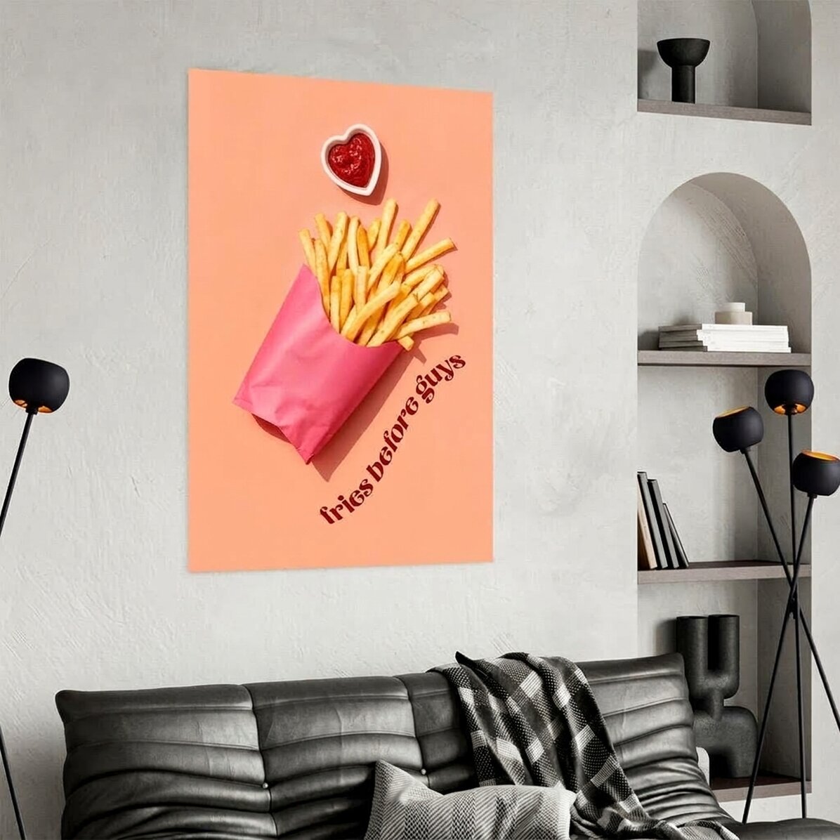 Affiche « Fries before guys »