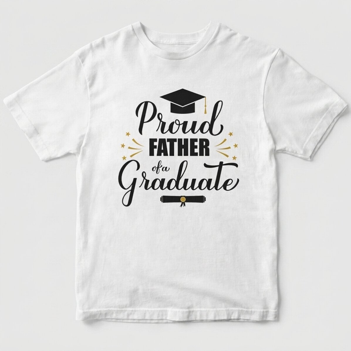 T-shirt en coton personnalisé avec le texte « Proud »