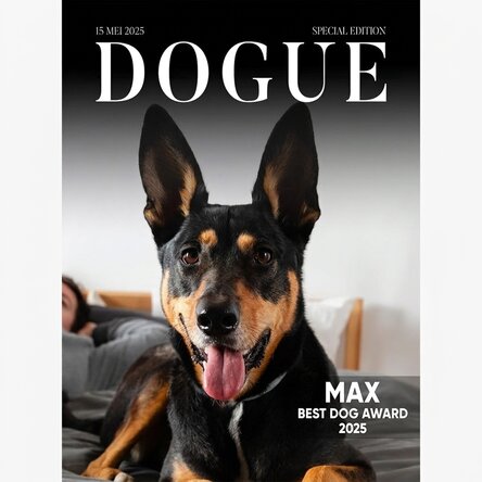 Gepersonaliseerde poster met foto en tekst - Dogue