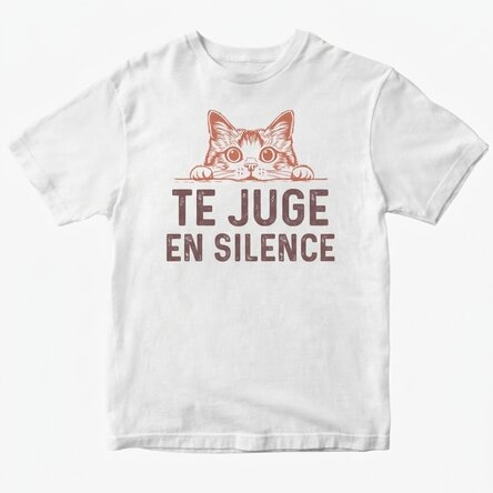 T-shirt en coton personnalisé - Judging you