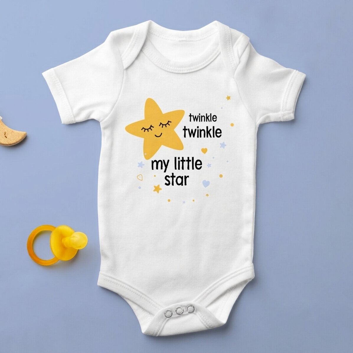 Gepersonaliseerd kinderbody met tekst - Little star
