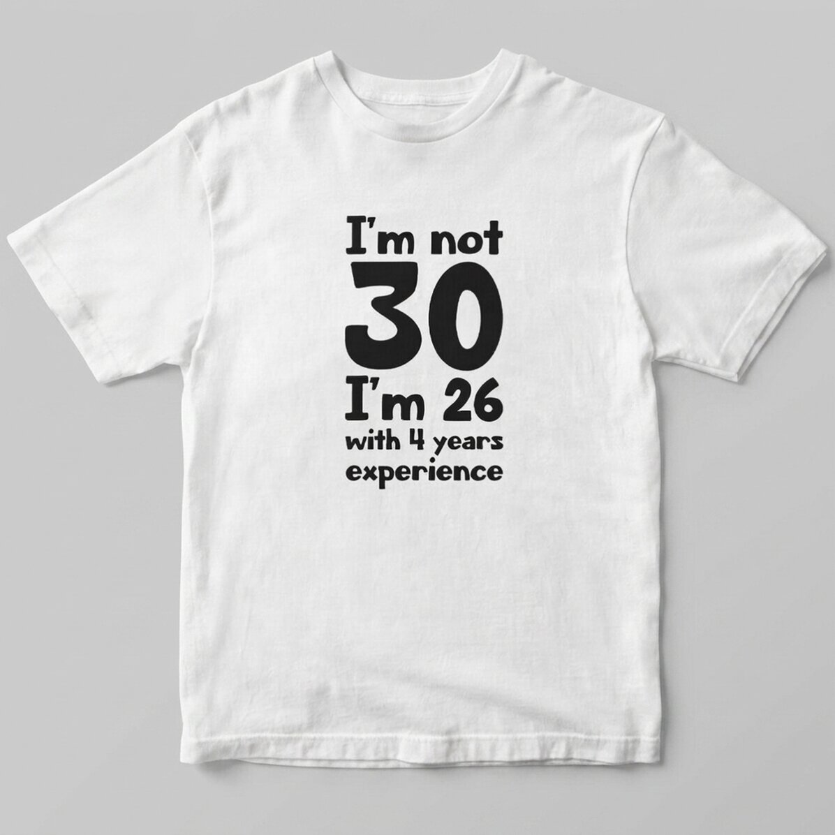 Katoenen T-shirt met gepersonaliseerde tekst - Birthday