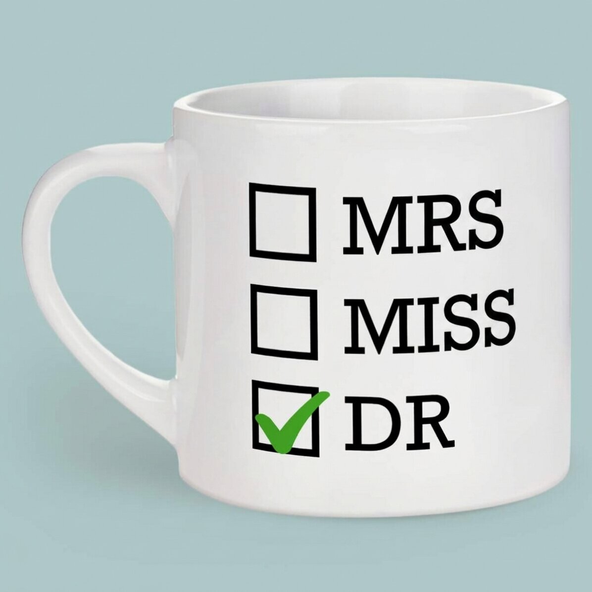 Gepersonaliseerde espressokop met tekst - Doctor