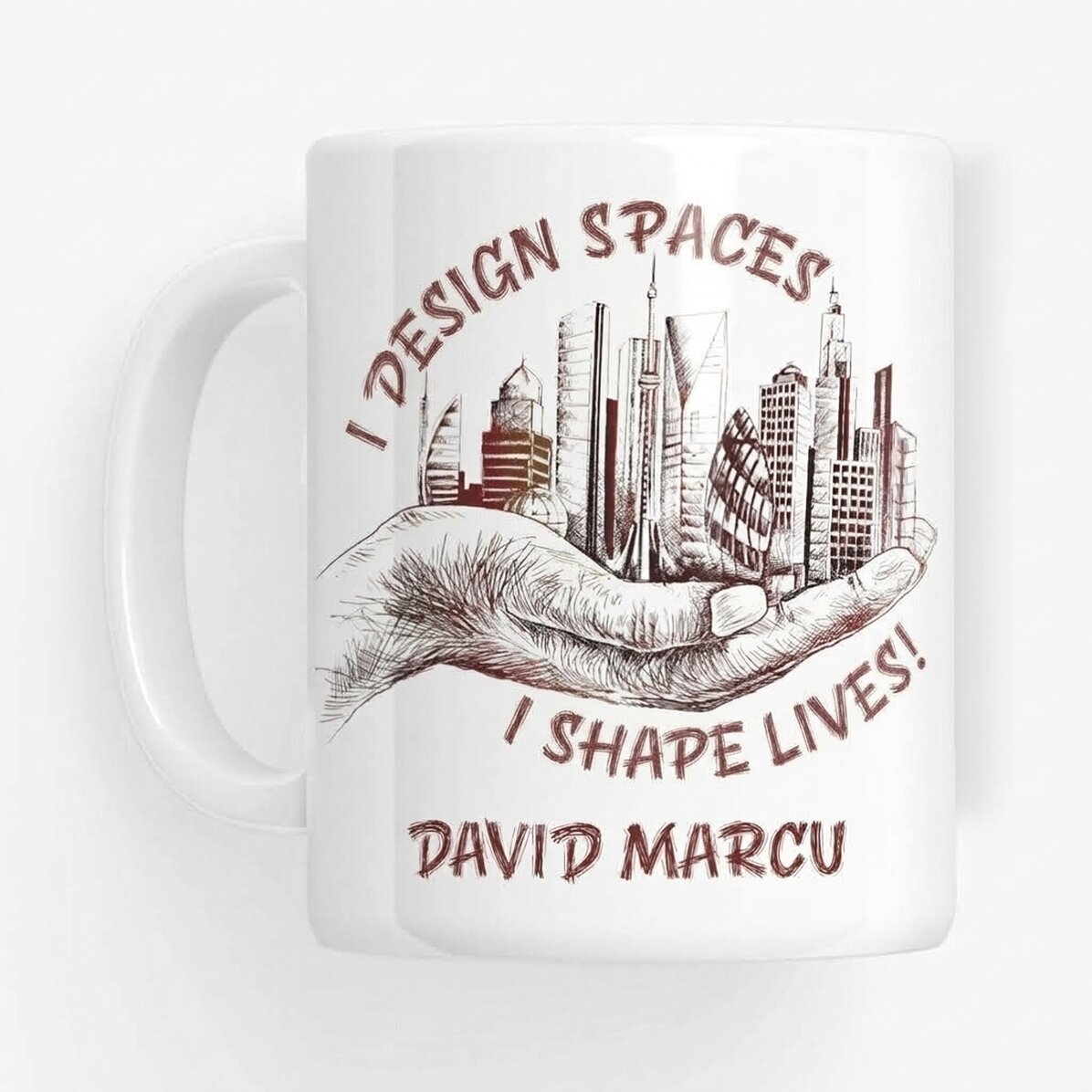 Tasse personnalisée avec texte - Architecte