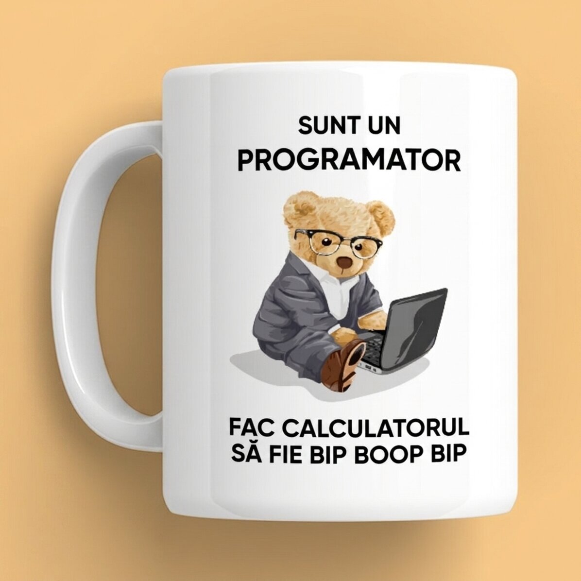 Gepersonaliseerde mok met tekst - I am a programmer