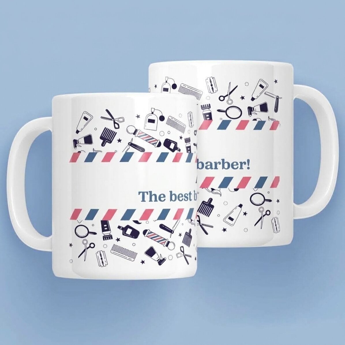 Tasse personnalisée avec inscription - Coiffeur