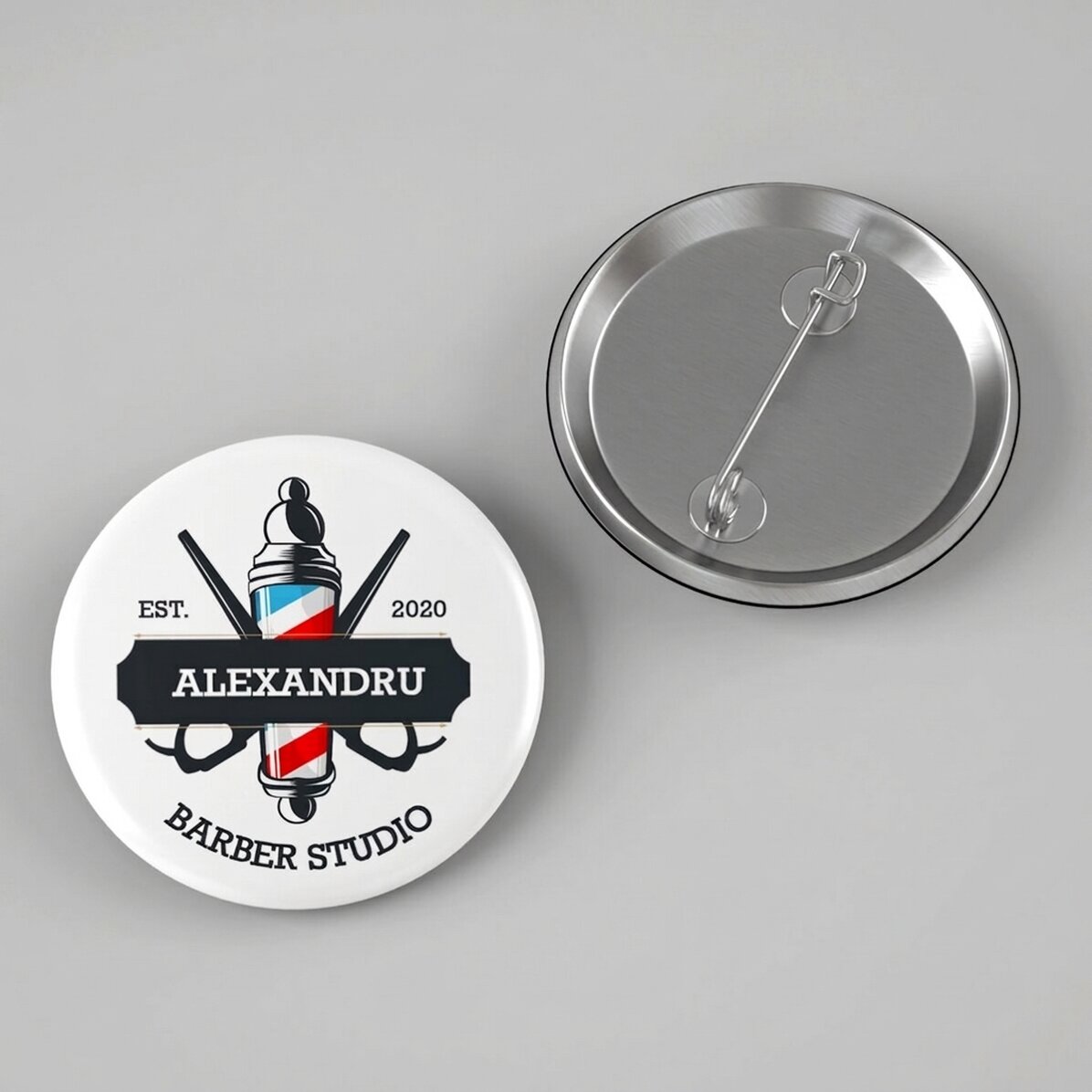 Gepersonaliseerde button met tekst - Haarstylist